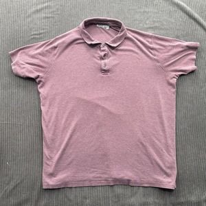 Tasc Polo Shirt Men 2XL XXL Purple Bamboo Golfing Tennis Outdoors Fishing Casual